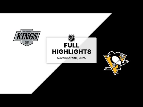 NHL Highlights | Kings vs. Penguins | November 09, 2025