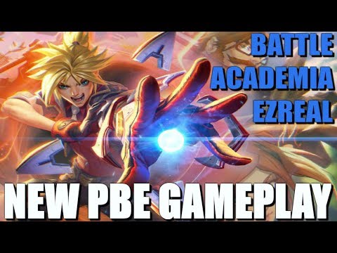 LoL - Battle Academia Ezreal skin gameplay | League of Legends