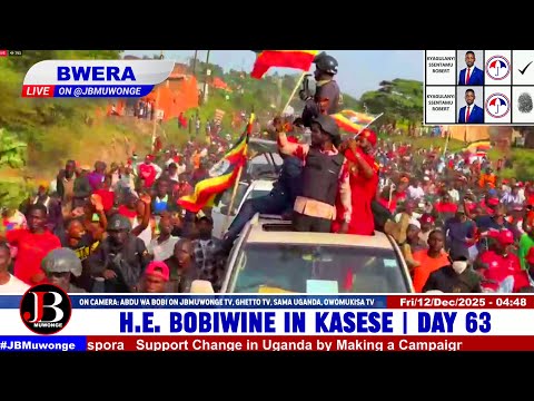 Record-Breaking! Crowds Surround Bobi Wine’s Convoy in Bwera Kasese