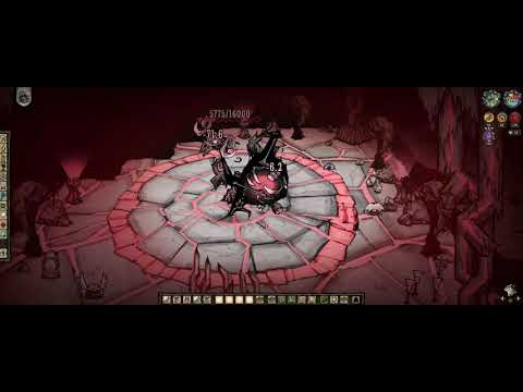 Don't Starve Together - 1st Fuelweaver Kill (Wigfrid) - No Bee Queen Hat