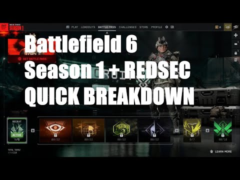 Battlefield 6 Season 1: Battle Pass Rewards & REDSEC Explained
