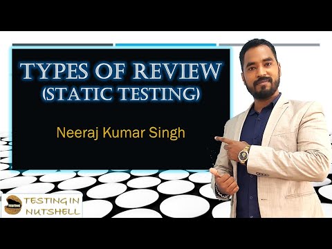 Types of Review | Informal Review | Walkthrough | Inspection | Technical Review| Testing in Nutshell