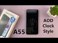 How To Change Always ON Display Clock Style On Samsung Galaxy A55 5G