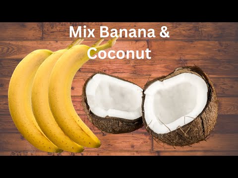 Banana and coconut sweet dessert l Maldivian food traditional food