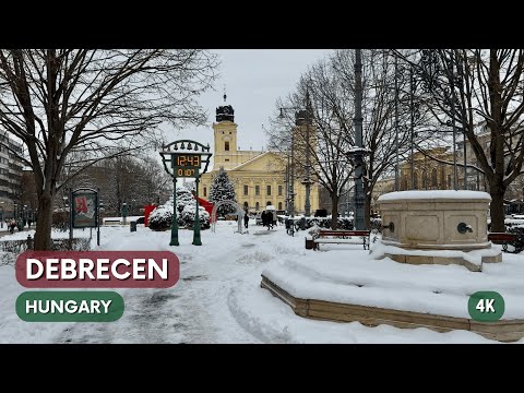Debrecen - Winter walk in Hungary