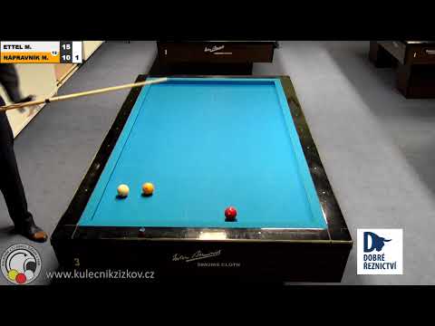 Czech National Championship juniors - 3-cushion FINAL Milan Ettel v Matěj Nápravník