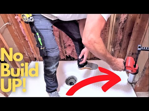 NO BUILD UP Shower Foam Tray Install - LATICRETE HYDRO BAN