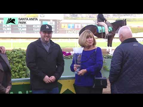 Medoro wins the Blue Norther Stakes on Friday, December 29 at Santa Anita Park