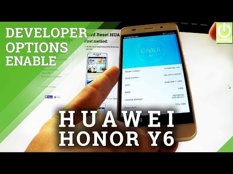 Enter Developer Options in HUAWEI Honor Y6 SCL-L01 - USB Debugging