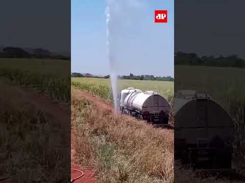 Tentativa de furto de combustível de um oleoduto da Petrobras entre  Sales Oliveira e Orlândia - SP