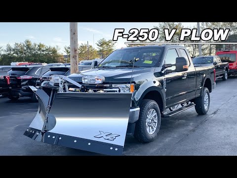 The Perfect Plow! 2020 Ford F-250 Super Duty with Fisher XV2 (POV Drive Binaural Audio)