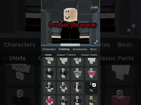 6 Robux TDS Avatar!