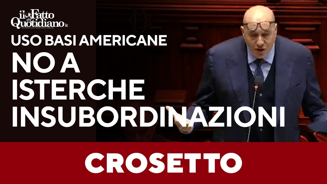 Iran, Crosetto: “Vietare uso basi Usa? No insubordinazioni isteriche, nessun governo l'ha mai fatto”