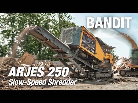 ARJES 250 IMPAKTOR (Distributed by BANDIT): Slow-speed Shredder EATS IT ALL!