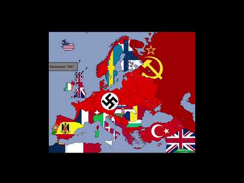 Europe Flags July 1936 - March 1947