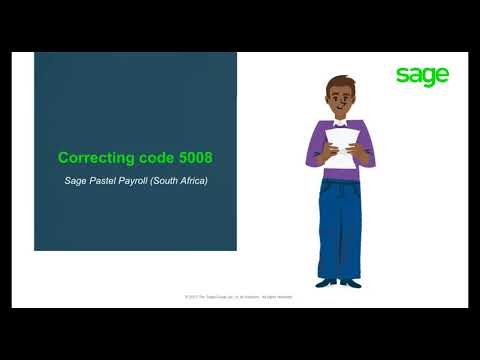Sage Pastel Payroll: How to process a correction on...