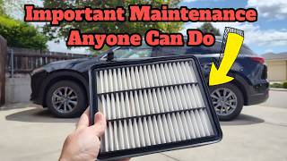 How To Change/Replace The Air Filter On A 2016-2023 Mazda CX-9 Skyactiv-G 2.5L Engine