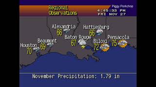 EAS Tornado Warning Pearl River, Mississippi NOAA Weather Radio +WeatherSTAR4000