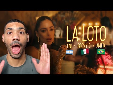 American Reacts to TINI , Becky G, ANITTA - La Loto 😍