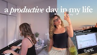 a productive day in my life in nyc ✨ a new routine, resetting & rediscovering my passions