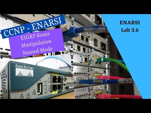 Cisco Netacad ENARSI course - 3.6 - (Lab) EIGRP Route Manipulation Named Mode