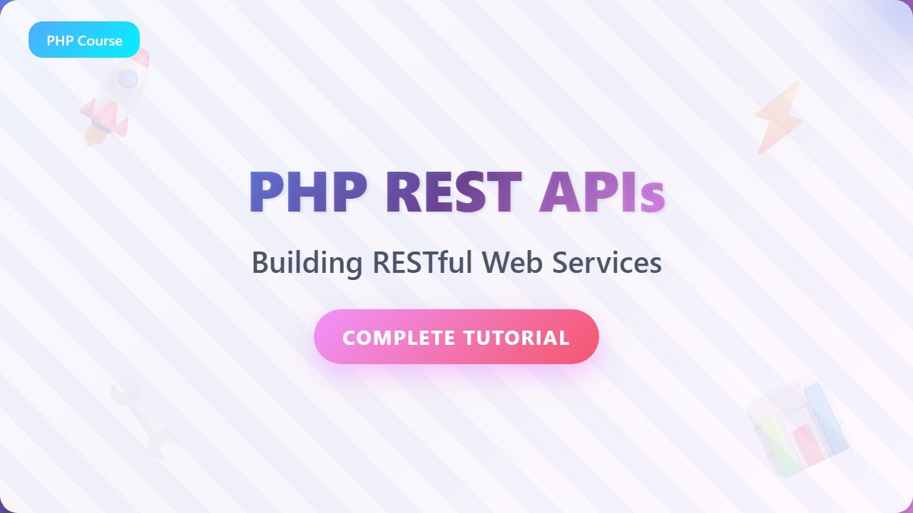 PHP REST API for Beginners: Build a RESTful Web Service from Scratch