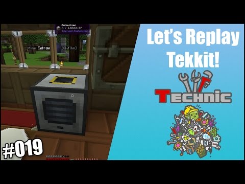 Let's Replay Minecraft Tekkit: Part 19 - The Pulverizer...with POWER!