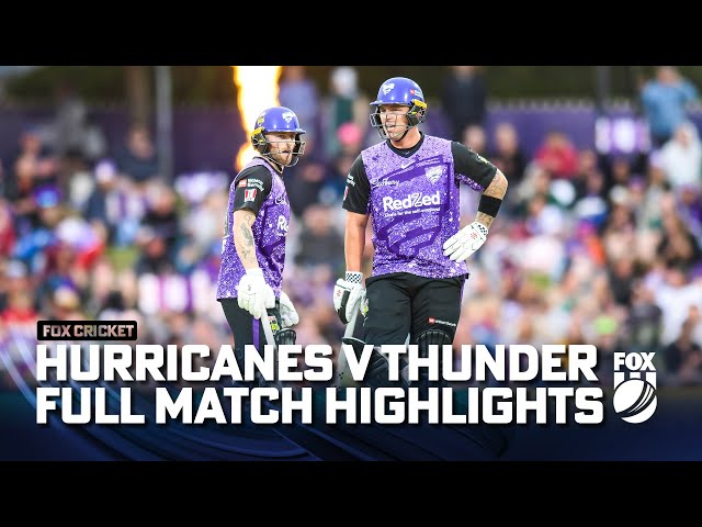 Hobart Hurricanes vs. Sydney Thunder – Full Match Highlights I 31/12/23 I Fox Cricket