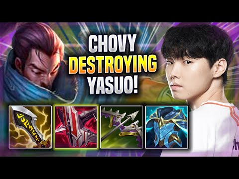 CHOVY DESTROYING WITH YASUO! - GEN Chovy Plays Yasuo ADC vs Vex! | Season 2022