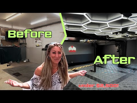 Dream Motorcycle Garage Transformation- Under $2,500!