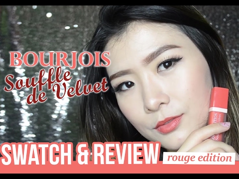Swatch & Review | BOURJOIS Souffle de Velvet Rouge Edition (BAHASA)