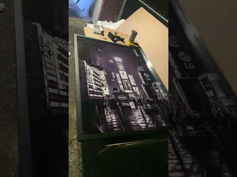 Super awesome large frames 36x48 with nyc vibe from frame shop handcrafting outdoors with 30* weath