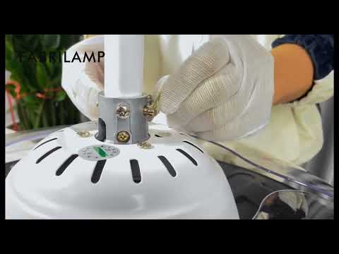 Vídeo de Provenza Ventilador de Techo con Aspas Retráctiles Silencioso Fabrilamp / Abrila