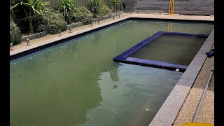 Dust Storm! How to clean your swimming Pool after a huge dirt load goes in. Flood Flooded