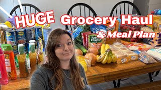 Family of 13 Grocery Haul and MEAL PLAN