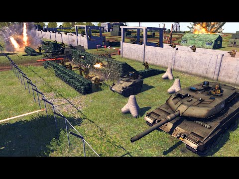 Modern German MEGAFORTRESS Defense! - Call to Arms: D-Day Mod Battle Simulator