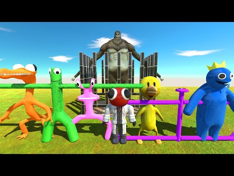 Rainbow Friends Defeat Mutant Primates and infernals Rescue Titan Beast - ARBS