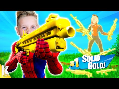 Fortnite is SOLID GOLD! (Gold Loot Only Challenge) K-CITY GAMING