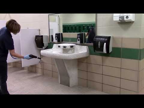 EDIC 2700RC-CK CR2 Restroom Cleaning Step 3 - Pressure Wash and Rinse Video