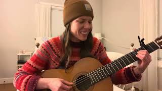 Cover of “In the Bleak Midwinter” as done by James Taylor on classical guitar