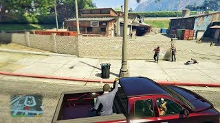 GTA 5 - Franklin, Michael and Trevor/Five Star Escape From The LOST MC CLUB HOUSE # 12