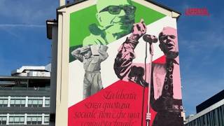 Milano, inaugurato al municipio 4 un murale per Sandro Pertini
