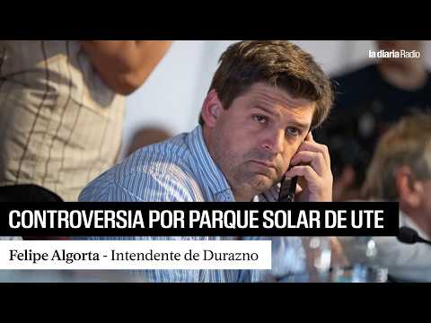 El intendente de Durazno y el parque solar de UTE