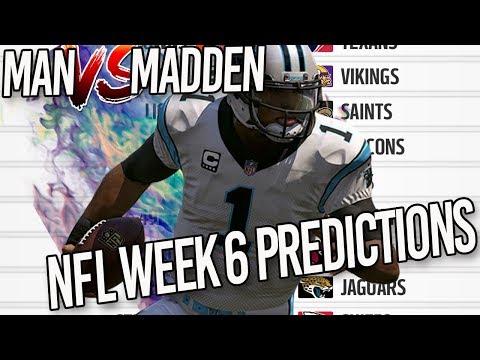 Predicting Every NFL Week 6 Winner…Mike’s Girlfriend Rescues His Season | Man vs Madden 2017