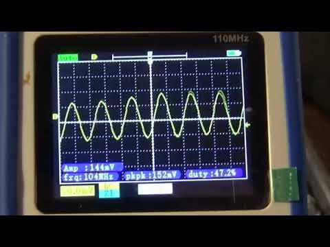 тест осциллографа из Китая. Супер. За недорогую цену, отличный , компактный, портативный приборчик.