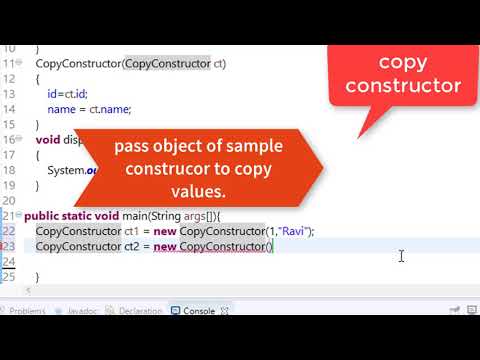 58. copy constructor in java