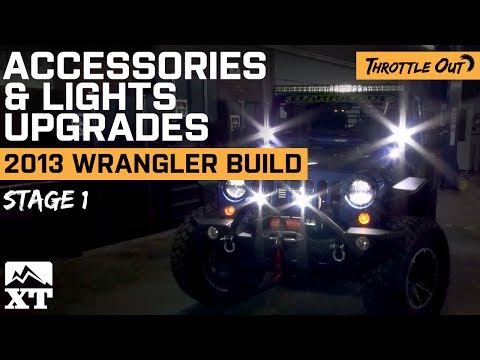 Jeep Wrangler (2007-2017 JK)  Off-Roading with Lights & Accessories!