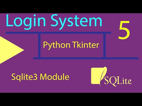 5 Login System Using Python Tkinter And Sqlite3 Module
