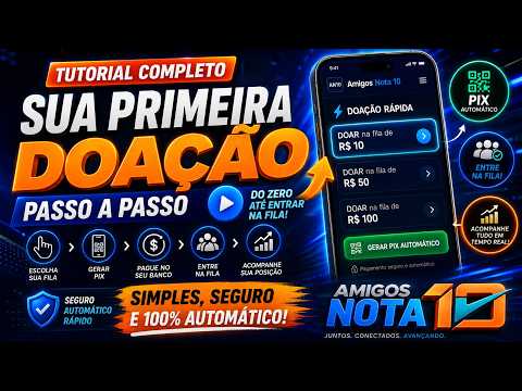 Primeira doação passo a passo
