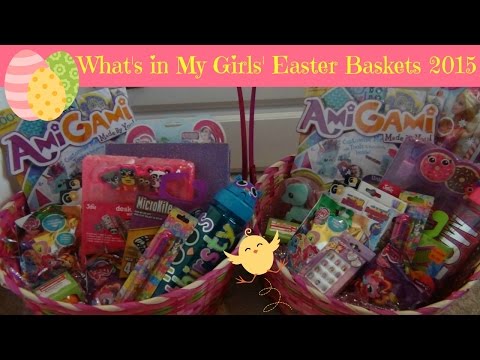 What's in My Girls' Easter Baskets 2015 | Watch Me Fill Them Video